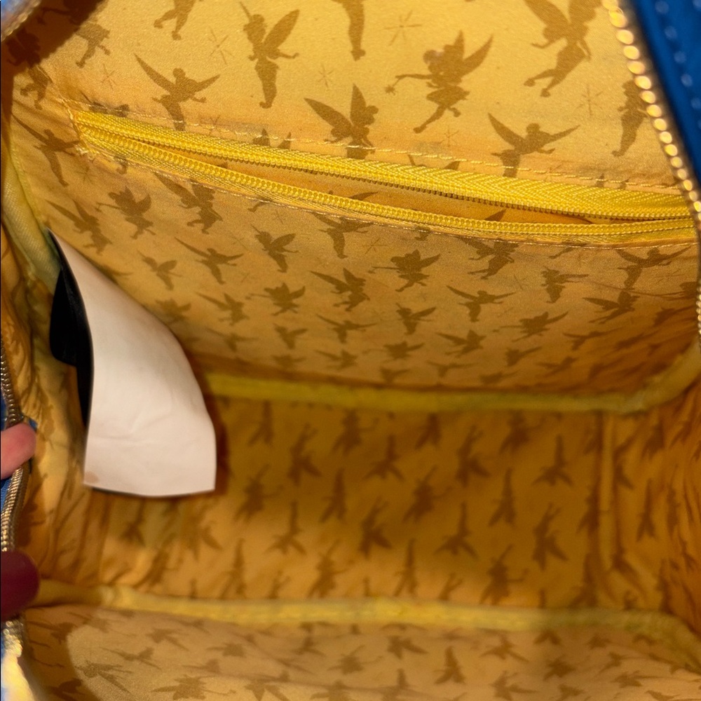 Disney Loungefly Blue Tinkerbell Backpack - Picture 7 of 11